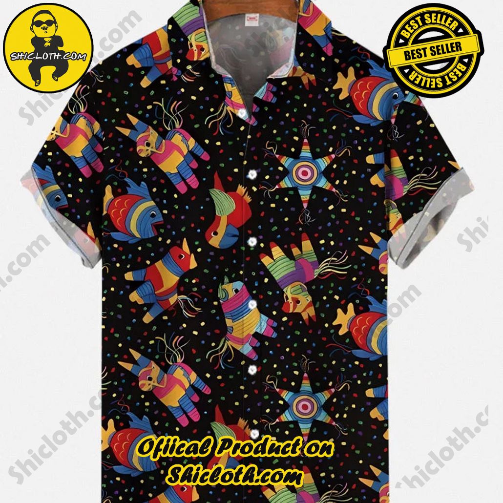 Shicloth Short Sleeve Shirts: Stay Cool and Look Sharp This Summer 9 Colorful Christmas Pinata Pony And Starry Sky Printing Short Sleeve Shirt