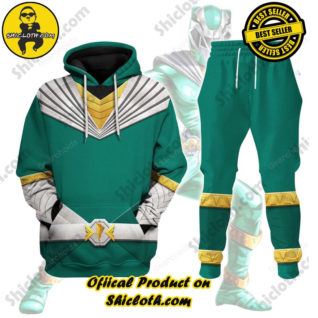 Unleash Your Inner Ranger: Introducing Shicloth's Power Rangers Lightspeed Outfit Costume Collection 7 Cosmic Fury Green Ranger Hoodies Sweatshirt T-shirt ZipHoodies Sweatpants