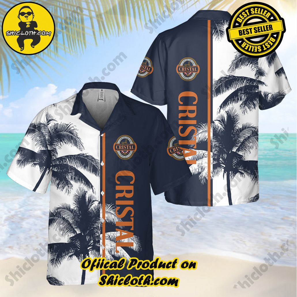 Discover Paradise: Shicloth's Button Shirt - Hawaiian Shirt 14 Cristal Beer Button Shirt - Hawaiian Shirt