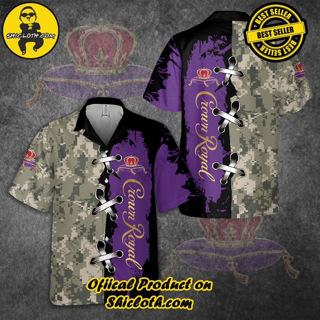 Unleash Your Inner Islander: Shicloth's Hawaiian Beach Shirts For Men 23 Crown Royal Army Hawaiian Beach Shirts For Men