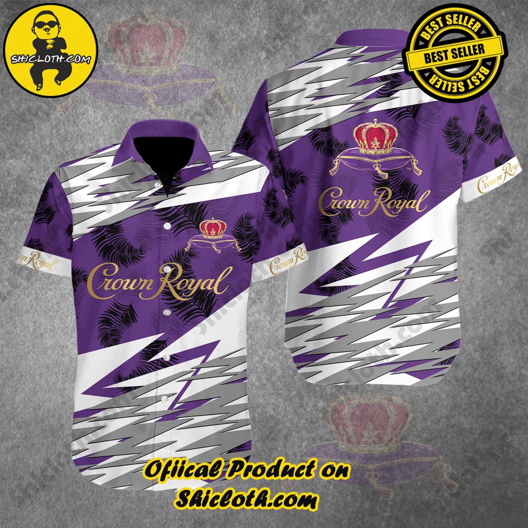Discover Paradise: Shicloth's Button Shirt - Hawaiian Shirt 15 Crown Royal Button Shirt - Hawaiian Shirt