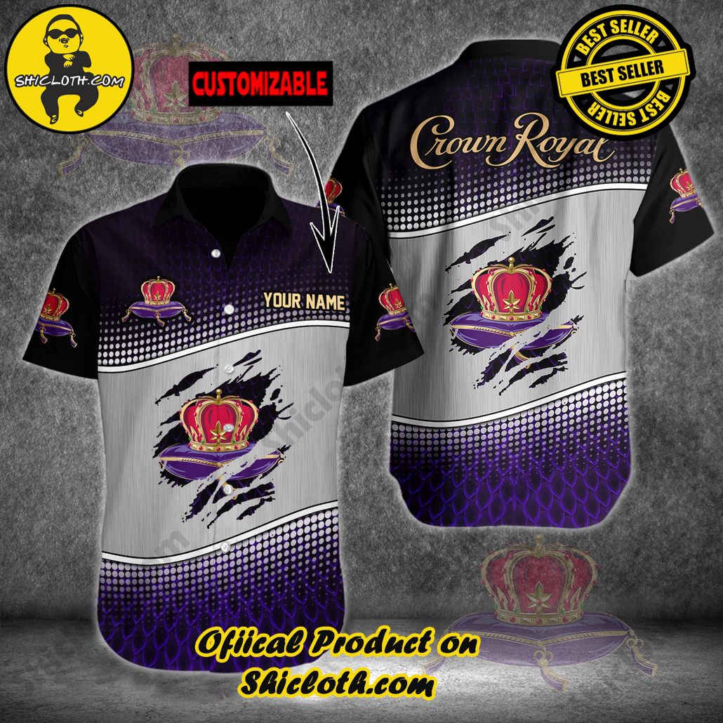 Unleash Your Inner Islander: Shicloth's Hawaiian Beach Shirts For Men 34 Crown Royal Custom Name Button Beach Shirts For Men