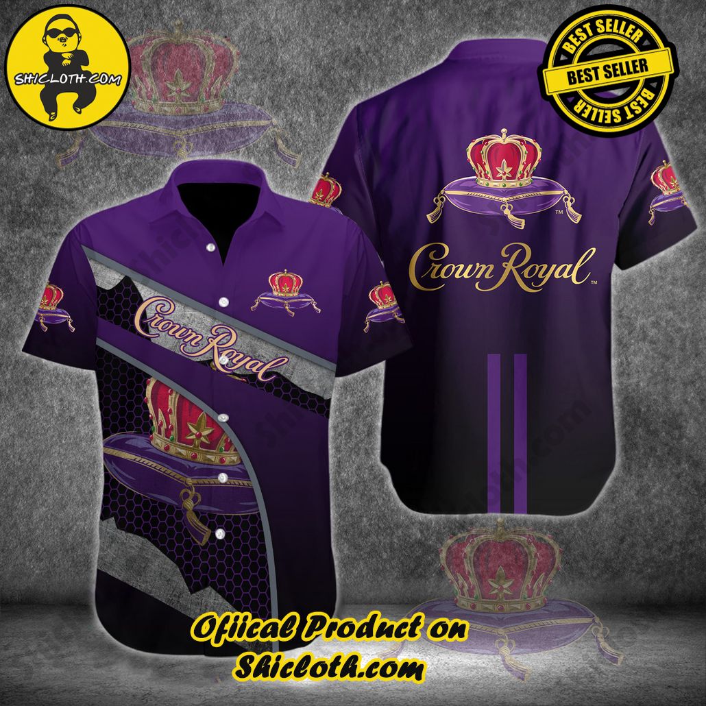 Discover Paradise: Shicloth's Button Shirt - Hawaiian Shirt 16 Crown Royal Button Shirt V2 - Hawaiian Shirt