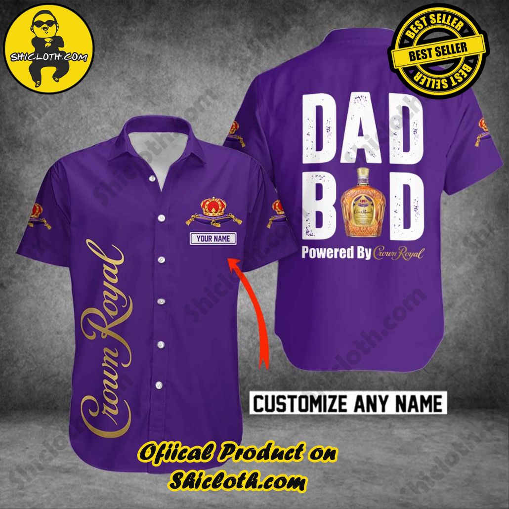 Discover Paradise: Shicloth's Button Shirt - Hawaiian Shirt 24 Crown Royal Personalized Dad Bod Button Shirt - Hawaiian Shirt