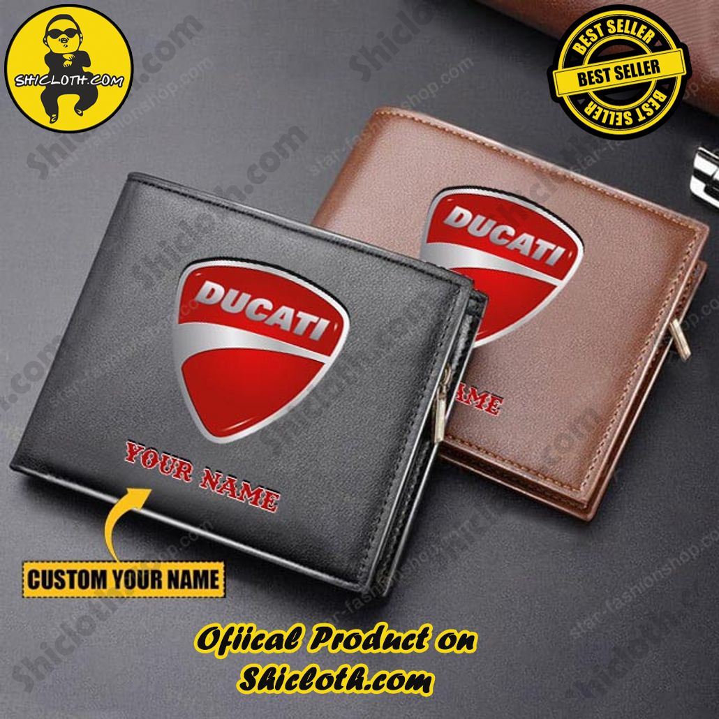 Discover the Timeless Elegance: Shicloth's Leather Wallet Unveiled 12 Ducatti Custom Name Handmade Leather Wallet