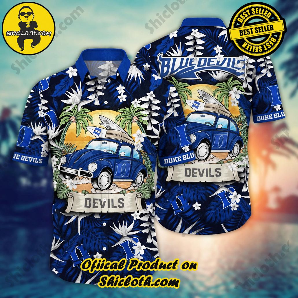 Show Your Team Spirit with Shicloth NCAA Beach Shirts 81 Duke Blue Devils NCAA Hawaiian Shirt Music Festivalstime Aloha Shirt