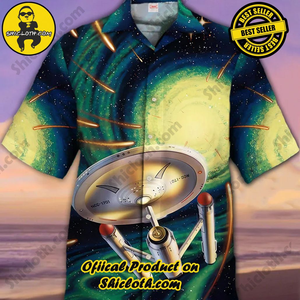 Shicloth Short Sleeve Shirts: The Perfect Way to Stay Cool and Comfortable on Your Beach Vacation 21 Eye-Catching Sci-Fi Green Space Star Swirl And Spaceship Printing Cuban Collar Hawaiian Short Sleeve Shirt