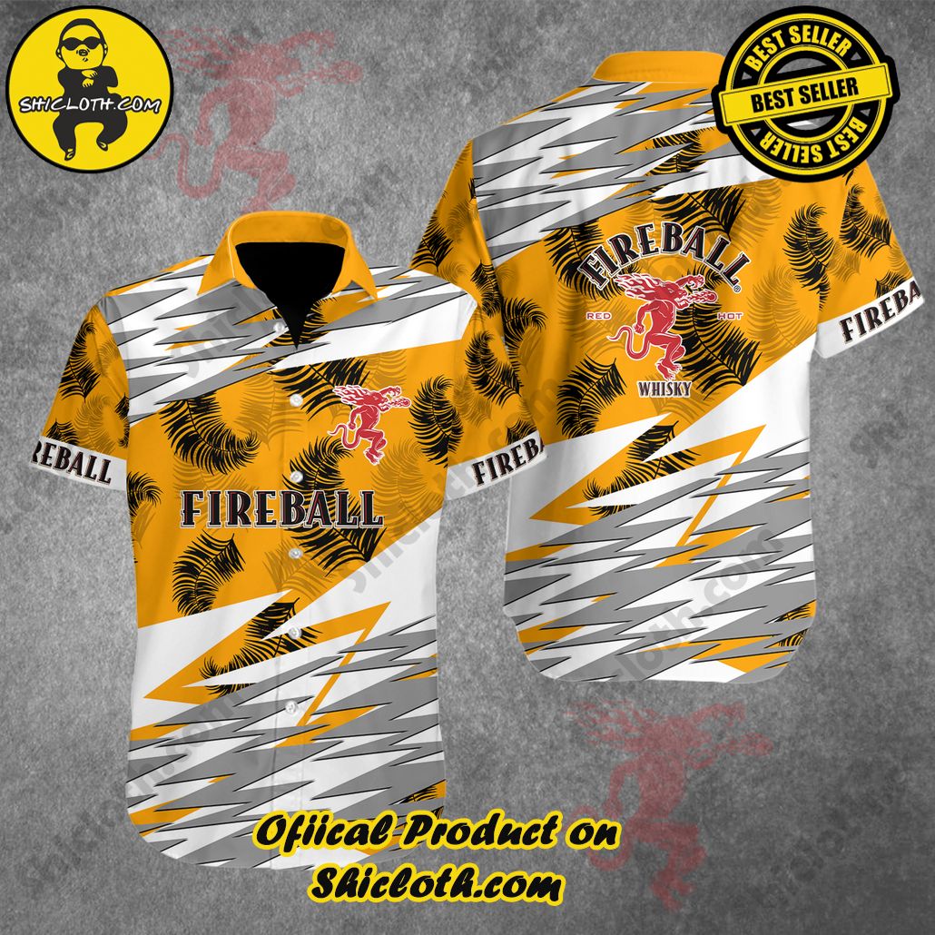 Discover Paradise: Shicloth's Button Shirt - Hawaiian Shirt 26 Fireball Button Shirt - Hawaiian Shirt