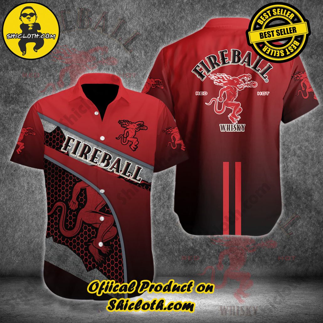 Discover Paradise: Shicloth's Button Shirt - Hawaiian Shirt 27 Fireball Button Shirt V1 - Hawaiian Shirt