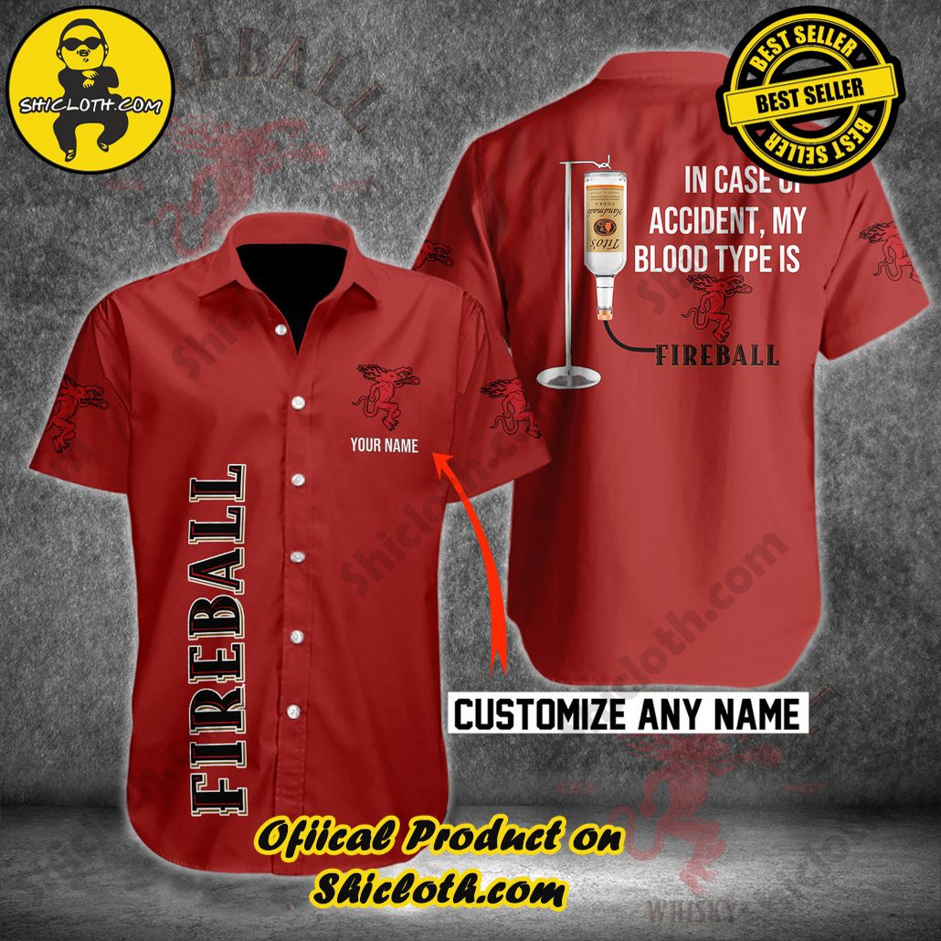 Discover Paradise: Shicloth's Button Shirt - Hawaiian Shirt 37 Fireball Personalized In Case Of Accident Button Shirt - Hawaiian Shirt