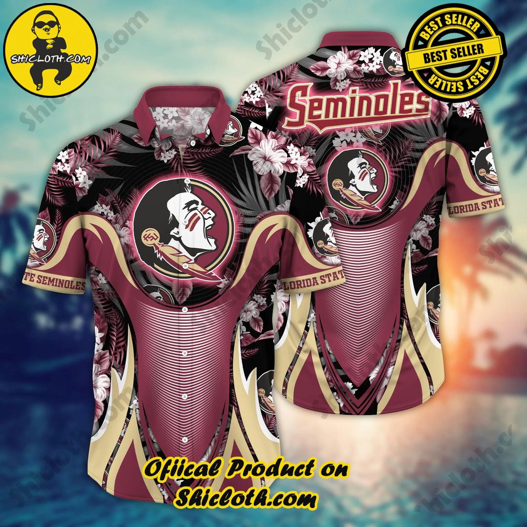Show Your Team Spirit with Shicloth NCAA Beach Shirts 92 Florida State Seminoles NCAA Hawaiian Shirt Sunburn Aloha Shirt