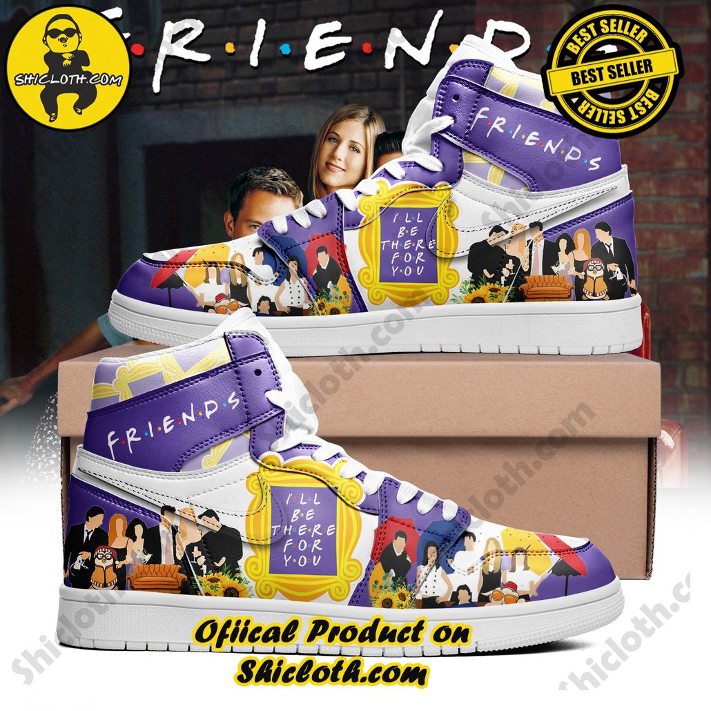 Step into Style: Introducing Shicloth's Nike Air Jordan 1 Sneakers 22 Friends American Television Sitcom I'll Be There For You Nike Air Jordan 1, Hightop Sneakers