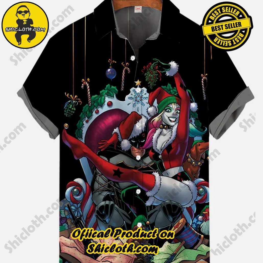 Shicloth Short Sleeve Shirts: Stay Cool and Look Sharp This Summer 29 Funny Christmas Vintage Pin Up Art Fantasy Clown Girl And Bat Hero Man Printing Short Sleeve Shirt