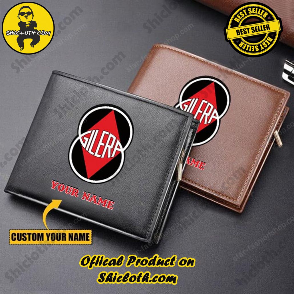Discover the Timeless Elegance: Shicloth's Leather Wallet Unveiled 15 Gilera Motorcycles Custom Name Handmade Leather Wallet