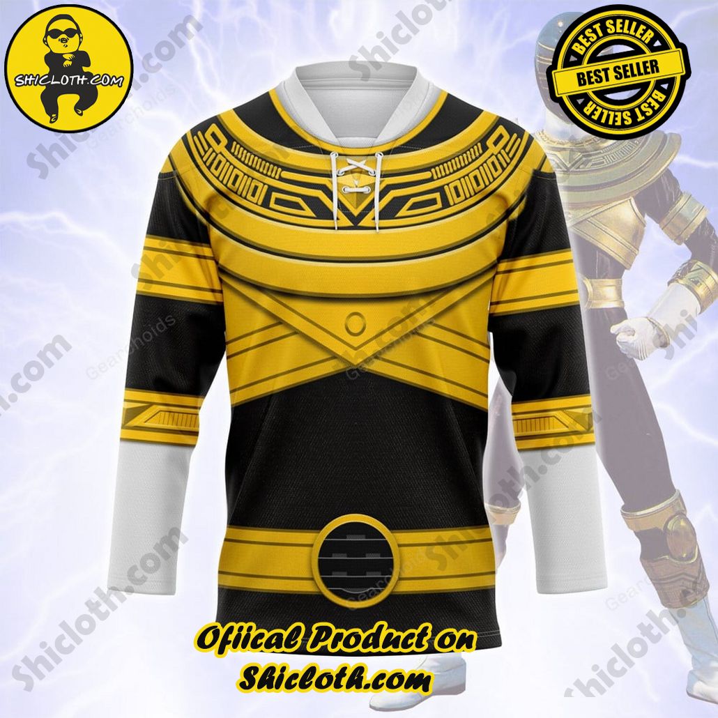 Unleash Your Inner Ranger: Introducing Shicloth's Power Rangers Lightspeed Outfit Costume Collection 11 Gold Power Rangers Zeo Hockey Jersey