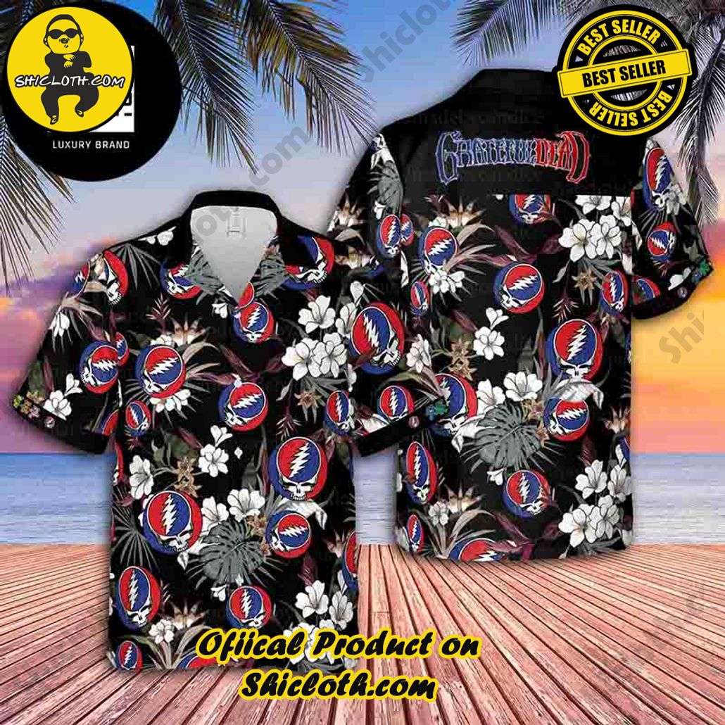 Tropical Vibes: Explore Shicloth's Hawaiian Shirt Collection 12 Grateful Dead Hibiscus Tropical Black 2024 Trendy Hawaiian Shirt