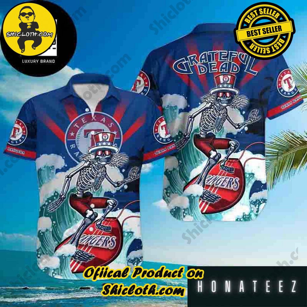 Tropical Vibes: Explore Shicloth's Hawaiian Shirt Collection 19 Grateful Dead MLB Texas Rangers 2024 Trendy Hawaiian Shirt