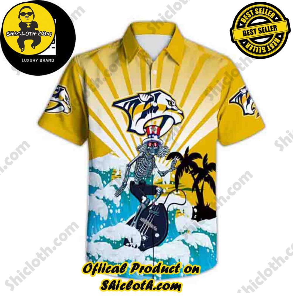 Tropical Vibes: Explore Shicloth's Hawaiian Shirt Collection 20 Grateful Dead Nashville Predators 2024 Trendy Hawaiian Shirt