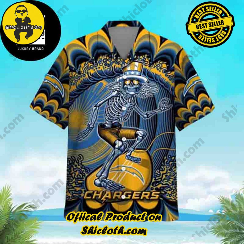 Tropical Vibes: Explore Shicloth's Hawaiian Shirt Collection 23 Grateful Dead NFL Los Angeles Chargers 2024 Trendy Hawaiian Shirt