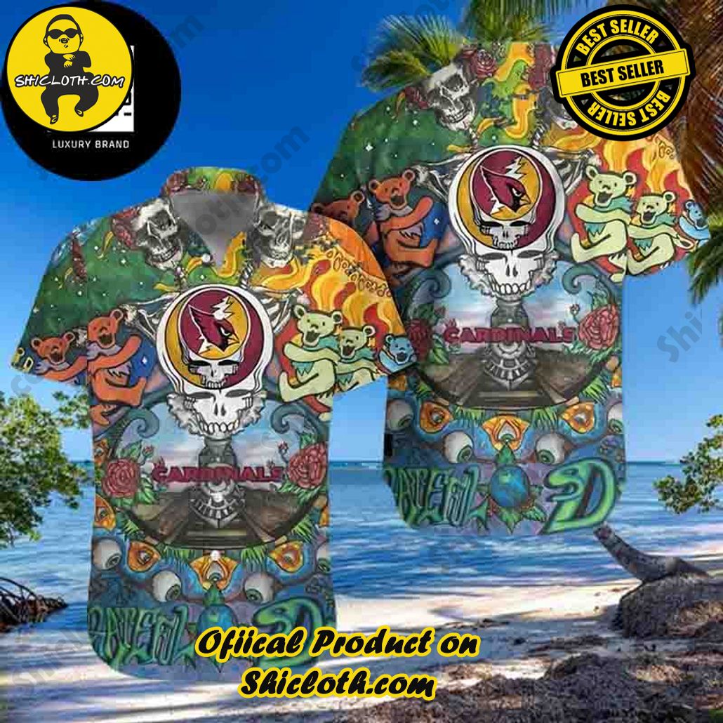 Tropical Vibes: Explore Shicloth's Hawaiian Shirt Collection 34 Grateful Dead With NFL Arizona Cardinals 2024 Trendy Hawaiian Shirt