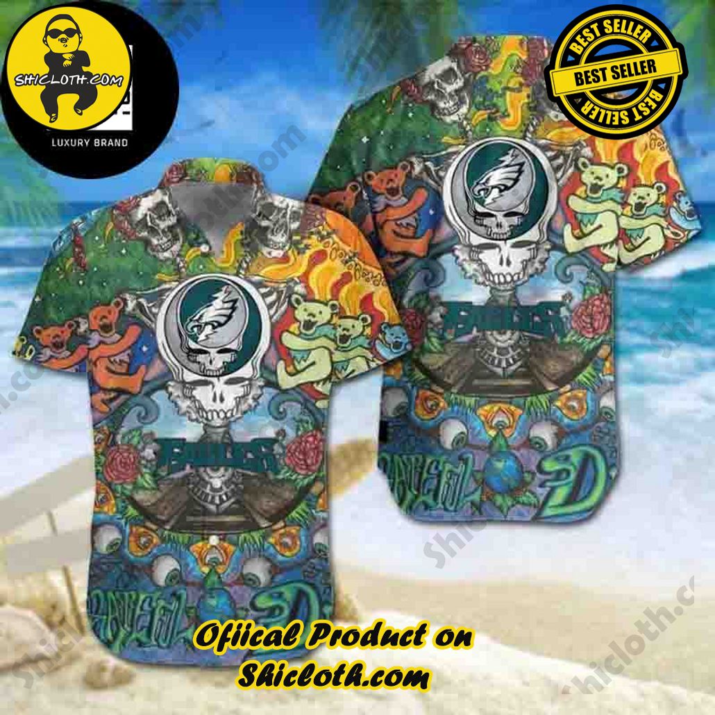 Tropical Vibes: Explore Shicloth's Hawaiian Shirt Collection 35 Grateful Dead X NFL Philadelphia Eagles 2024 Trendy Hawaiian Shirt