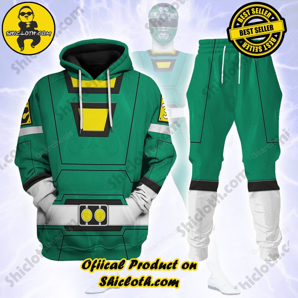Unleash Your Inner Ranger: Introducing Shicloth's Power Rangers Lightspeed Outfit Costume Collection 14 Green Power Rangers Turbo Hoodies Sweatshirt T-shirt Hawaiian Tracksuit