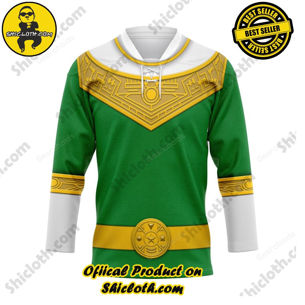Unleash Your Inner Ranger: Introducing Shicloth's Power Rangers Lightspeed Outfit Costume Collection 15 Green Power Rangers Zeo Hockey Jersey