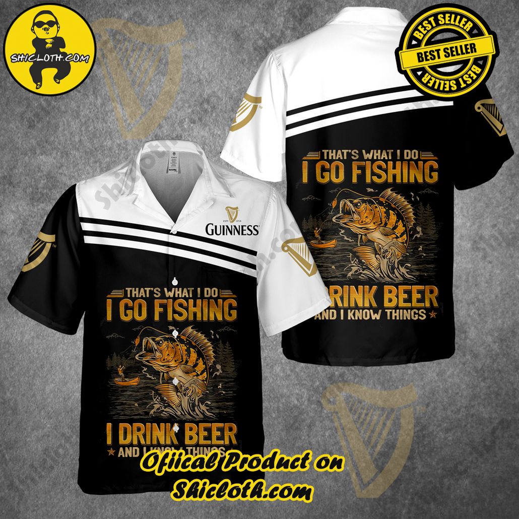 Unleash Your Inner Islander: Shicloth's Hawaiian Beach Shirts For Men 52 Guinness Beer Fishing Hawaiian Beach Shirts For Men