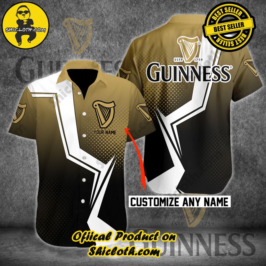 Discover Paradise: Shicloth's Button Shirt - Hawaiian Shirt 40 Guinness Personalized Button Shirt - Hawaiian Shirt