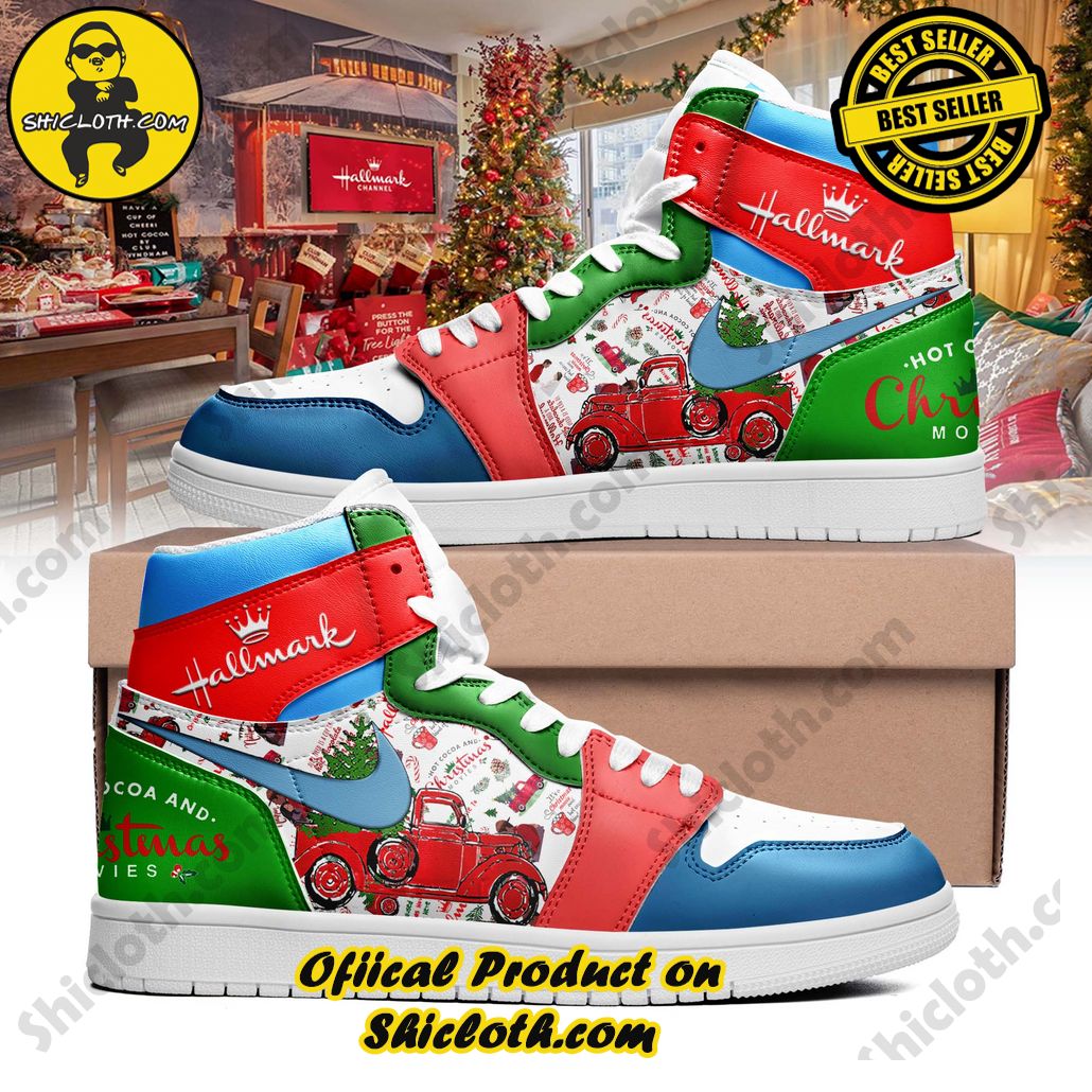 Step into Style: Introducing Shicloth's Nike Air Jordan 1 Sneakers 28 Hallmark Hot Cocoa Christmas Movie Nike Air Jordan 1, Hightop Sneakers