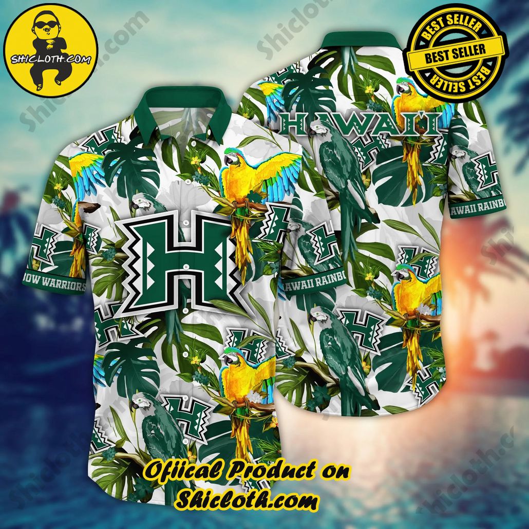 Shicloth Beach Shirts: The Perfect Way to Beat the Heat 2 Hawaii Rainbow Warriors NCAA Hawaiian Shirt Hammockstime Aloha Shirt