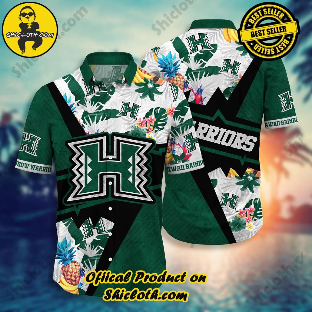 Shicloth Beach Shirts: The Perfect Way to Beat the Heat 3 Hawaii Rainbow Warriors NCAA Hawaiian Shirt Sun Rays Aloha Shirt