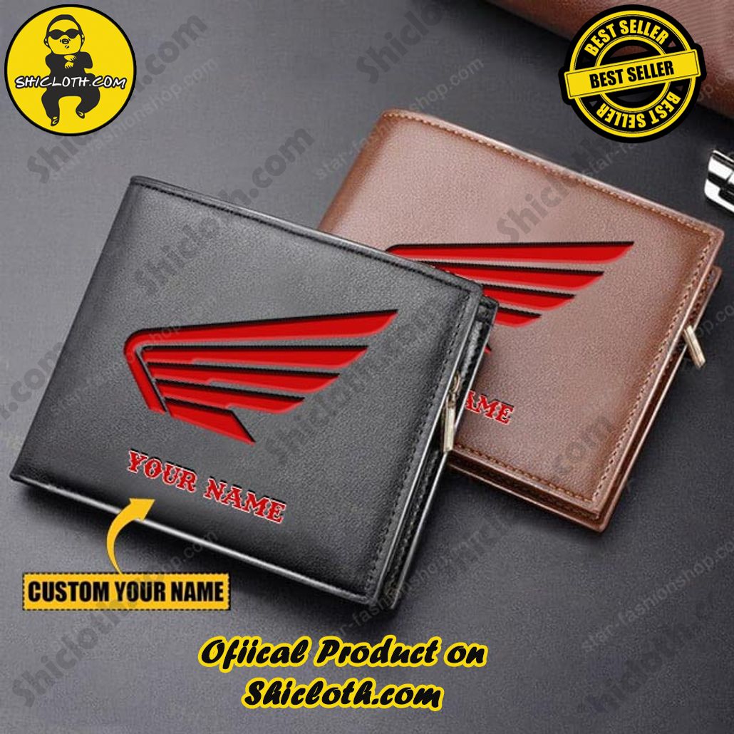 Discover the Timeless Elegance: Shicloth's Leather Wallet Unveiled 17 Honda Motorcycle Custom Name Handmade Leather Wallet