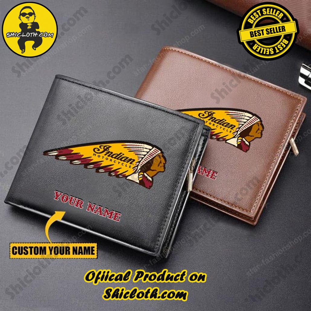 Discover the Timeless Elegance: Shicloth's Leather Wallet Unveiled 20 Indian Motorcycle Custom Name Handmade Leather Wallet
