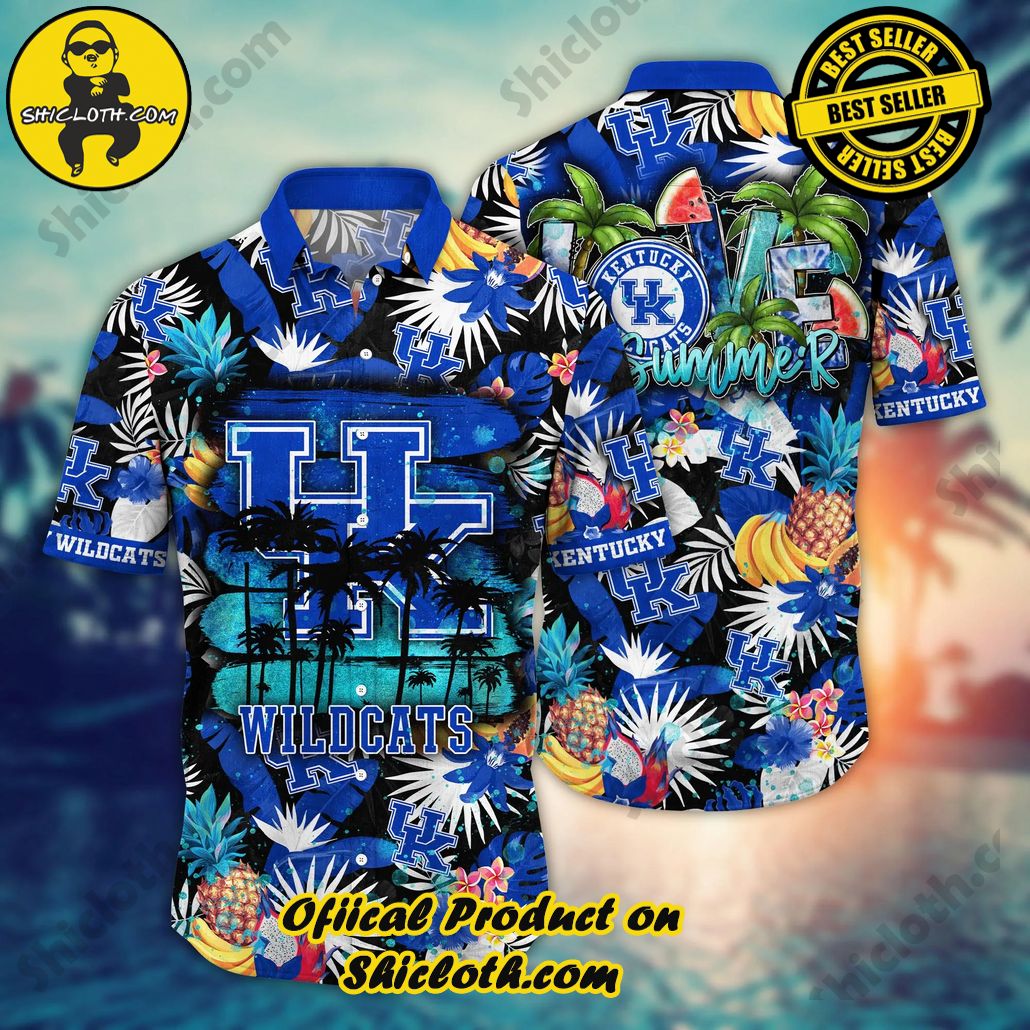 Shicloth Beach Shirts: The Perfect Way to Beat the Heat 13 Kentucky Wildcats NCAA Hawaiian Shirt Sun Showerstime Aloha Shirt