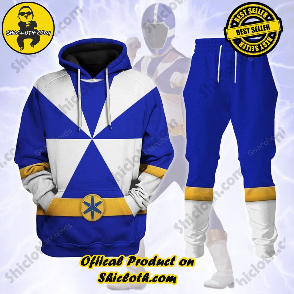 Unleash Your Inner Ranger: Introducing Shicloth's Power Rangers Lightspeed Outfit Costume Collection 17 Lightspeed Blue Ranger Hoodies Sweatshirt T-shirt Sweatpants Hawaiian Tracksuit