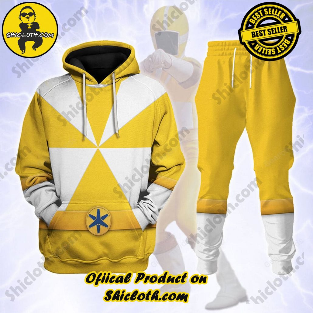 Unleash Your Inner Ranger: Introducing Shicloth's Power Rangers Lightspeed Outfit Costume Collection 21 Lightspeed Yellow Ranger Hoodies Sweatshirt T-shirt Sweatpants Hawaiian Tracksuit