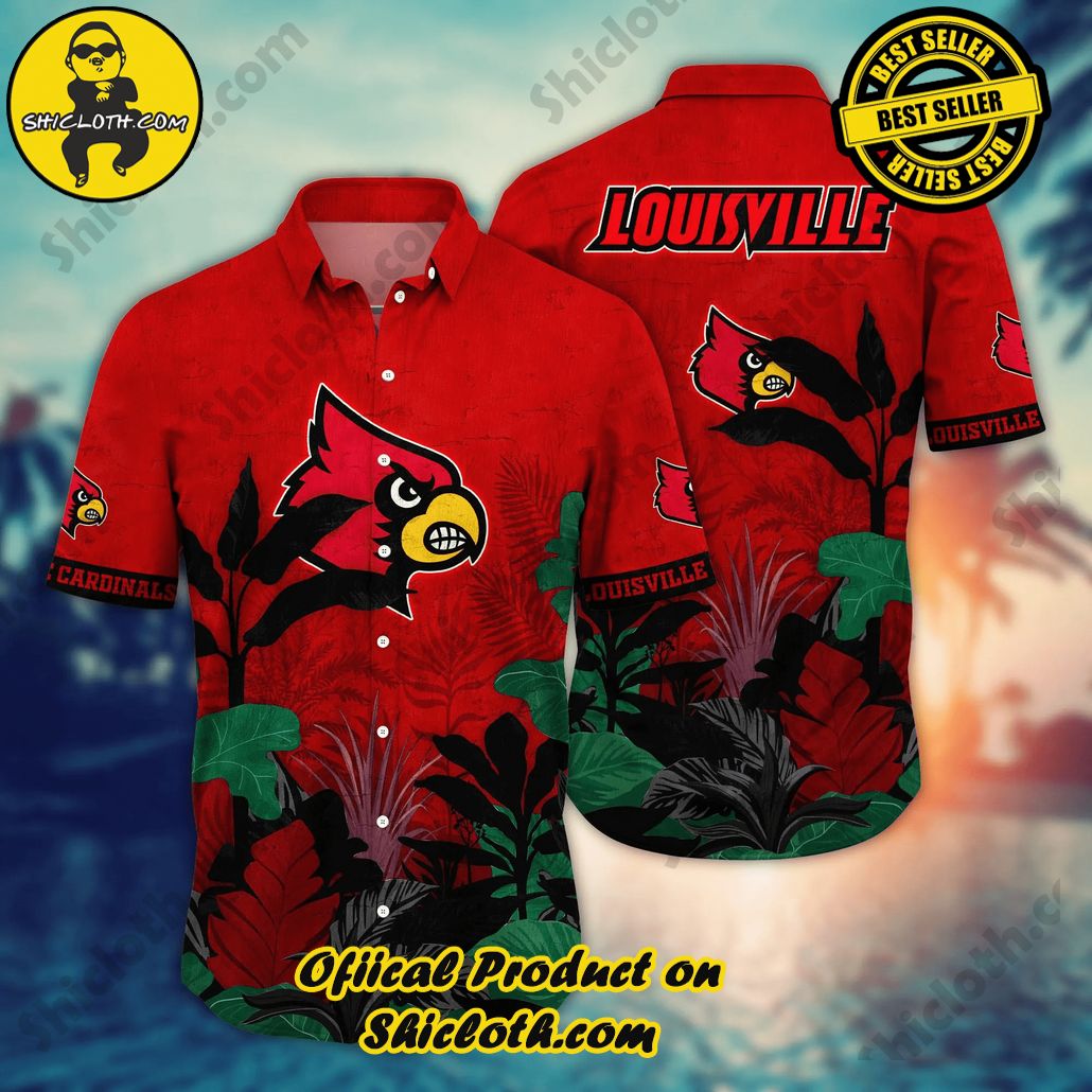 Shicloth Beach Shirts: The Perfect Way to Beat the Heat 18 Louisville Cardinals NCAA Hawaiian Shirt Mid-Year Aloha Shirt