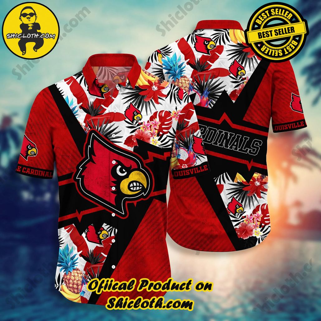 Shicloth Beach Shirts: The Perfect Way to Beat the Heat 19 Louisville Cardinals NCAA Hawaiian Shirt Sunsets Aloha Shirt
