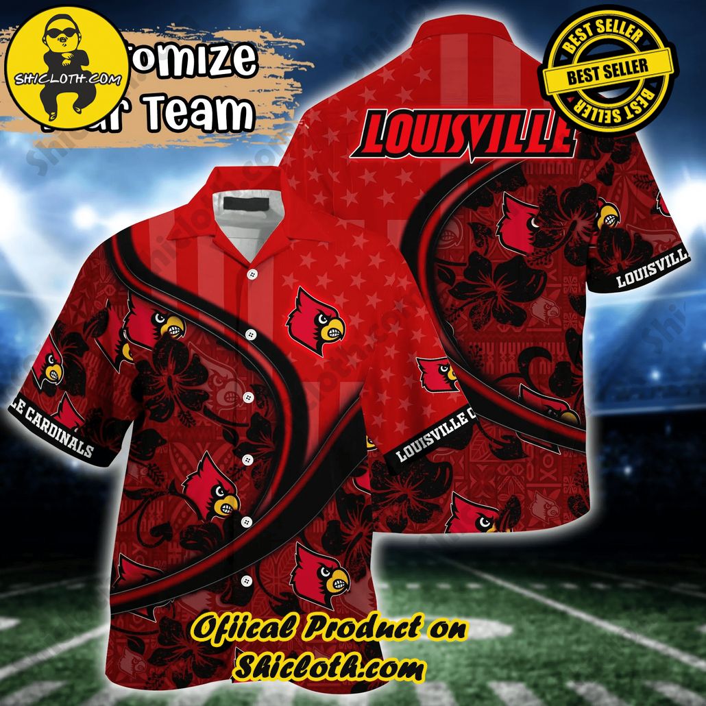 Shicloth Beach Shirts: The Perfect Way to Beat the Heat 21 Louisville Cardinals NCAA Us Flag Hawaiian Shirt Custom Summer Aloha Shirt