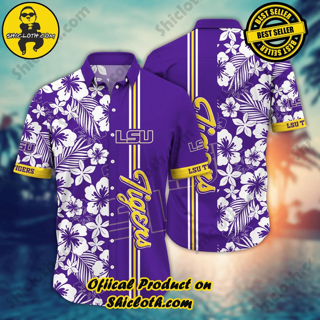 Shicloth Beach Shirts: The Perfect Way to Beat the Heat 22 Lsu Tigers NCAA Hawaiian Shirt Julytime Aloha Shirt