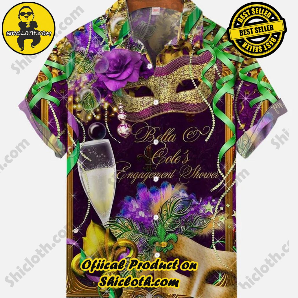 Shicloth Short Sleeve Shirts: The Perfect Way to Stay Cool and Comfortable on Your Beach Vacation 30 Mardi Gras Carnival Feather Masks And Champagne Glasses Printing Short Sleeve Shirt