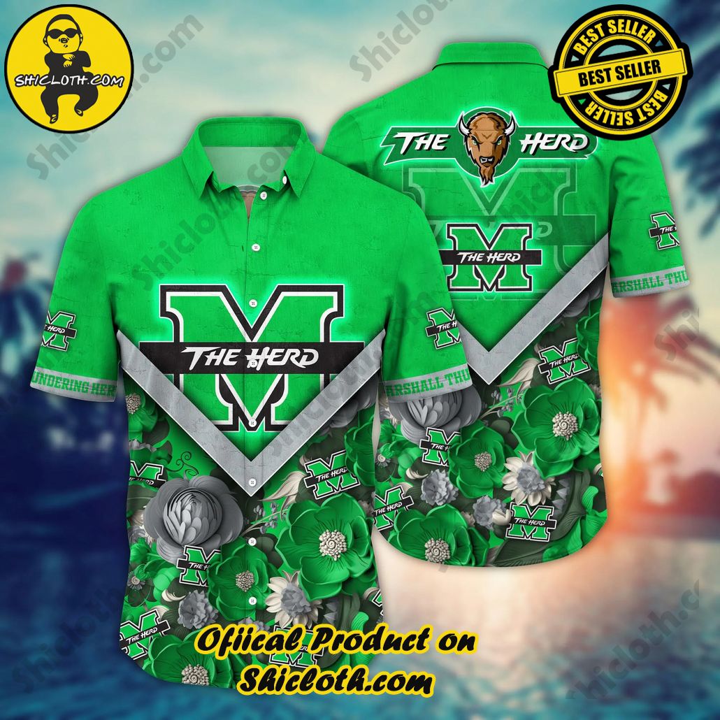 Shicloth Beach Shirts: The Perfect Way to Beat the Heat 26 Marshall Thundering Herd NCAA Hawaiian Shirt Custom Watermelons Aloha Shirt