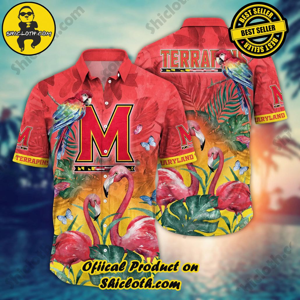 Shicloth Beach Shirts: The Perfect Way to Beat the Heat 30 Maryland Terrapins NCAA Hawaiian Shirt Blooming Flowers Aloha Shirt