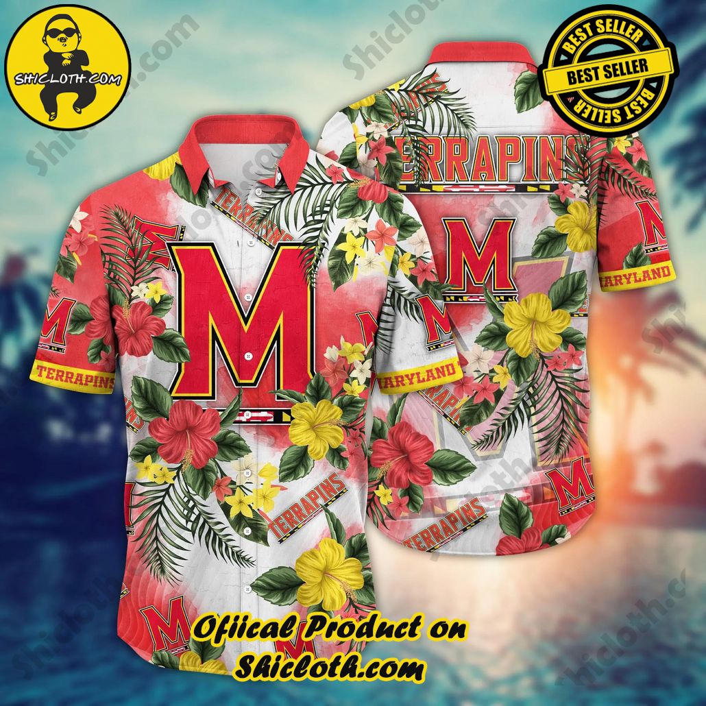 Shicloth Beach Shirts: The Perfect Way to Beat the Heat 32 Maryland Terrapins NCAA Hawaiian Shirt Evening Strollstime Aloha Shirt