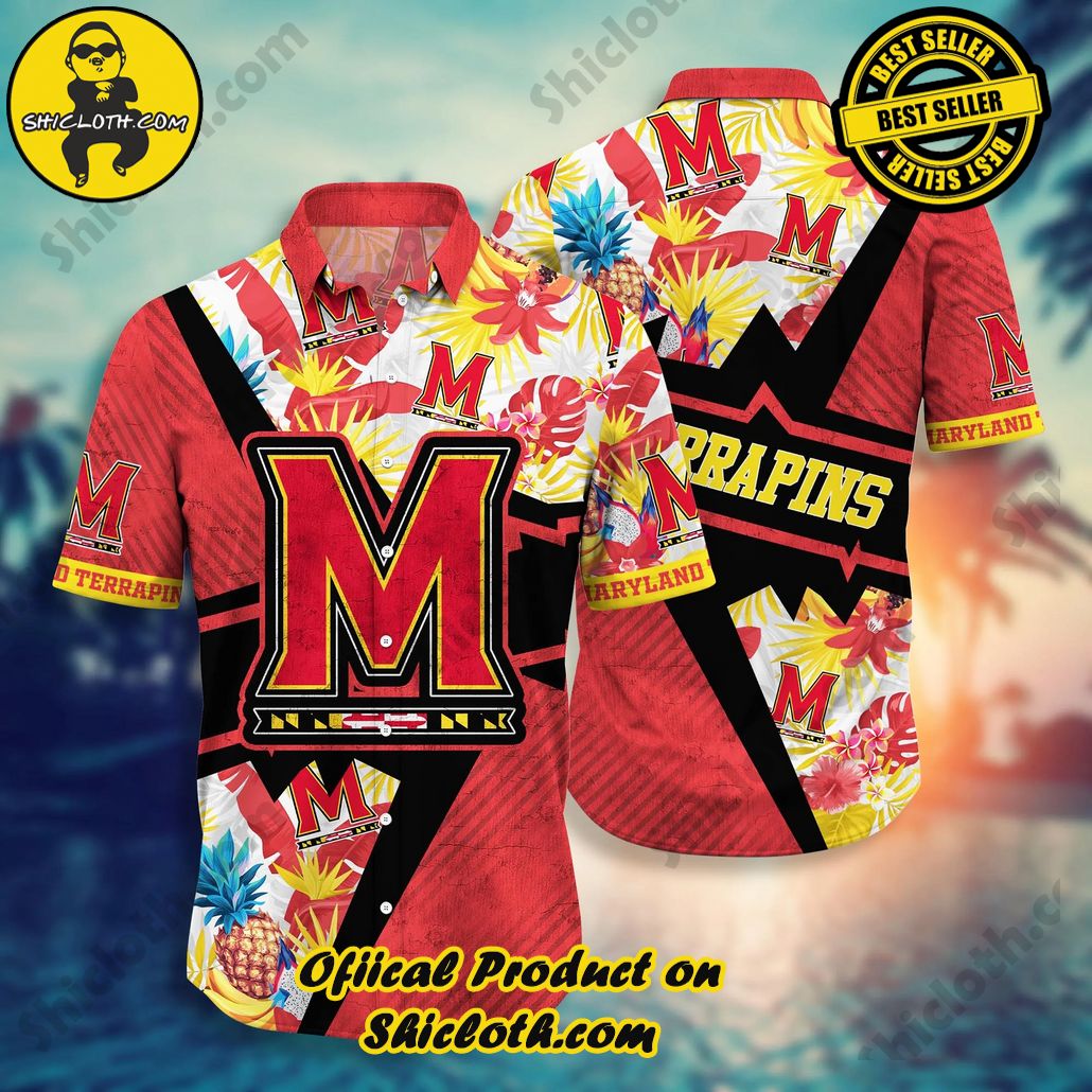 Shicloth Beach Shirts: The Perfect Way to Beat the Heat 35 Maryland Terrapins NCAA Hawaiian Shirt Vacation Time Ninety-Minute Game Shirts