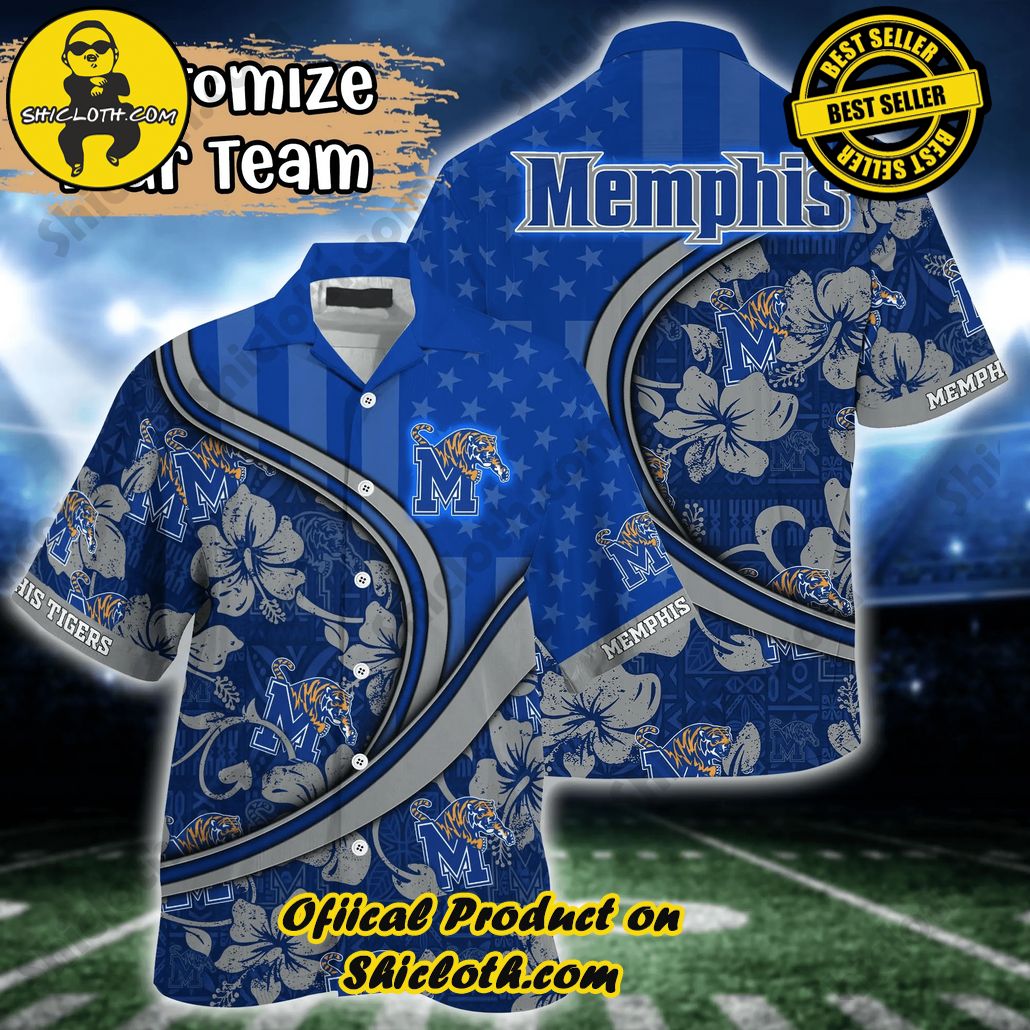 Shicloth Beach Shirts: The Perfect Way to Beat the Heat 42 Memphis Tigers NCAA Us Flag Hawaiian Shirt Custom Summer Aloha Shirt