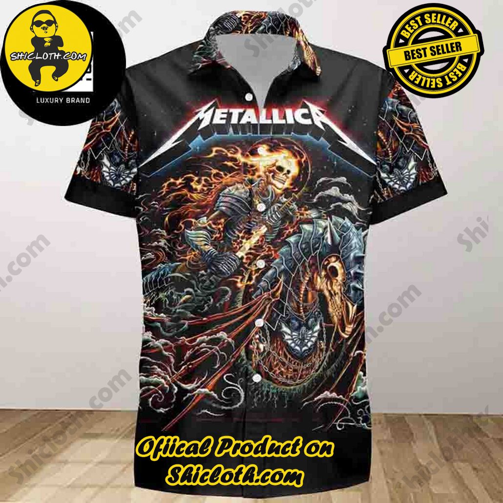 Tropical Vibes: Explore Shicloth's Hawaiian Shirt Collection 43 Metallica Gothenburg Sweden M72 World Tour 2024 Trendy Hawaiian Shirt