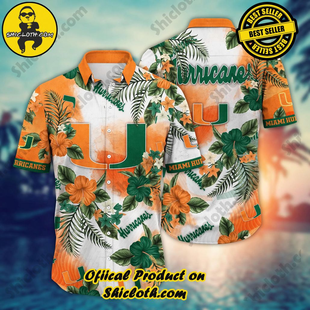 Shicloth Beach Shirts: The Perfect Way to Beat the Heat 44 Miami Hurricanes NCAA Hawaiian Shirt Beach Ballstime Aloha Shirt