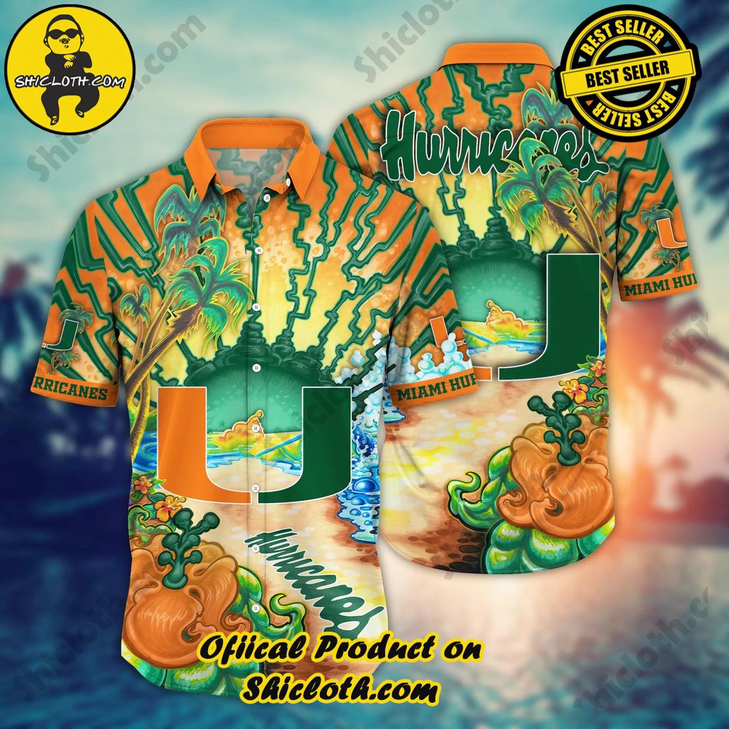 Shicloth Beach Shirts: The Perfect Way to Beat the Heat 45 Miami Hurricanes NCAA Hawaiian Shirt Breaktime International Tie Shirts